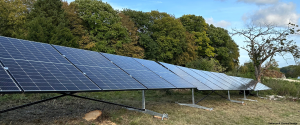 Ground mounted solar panel system