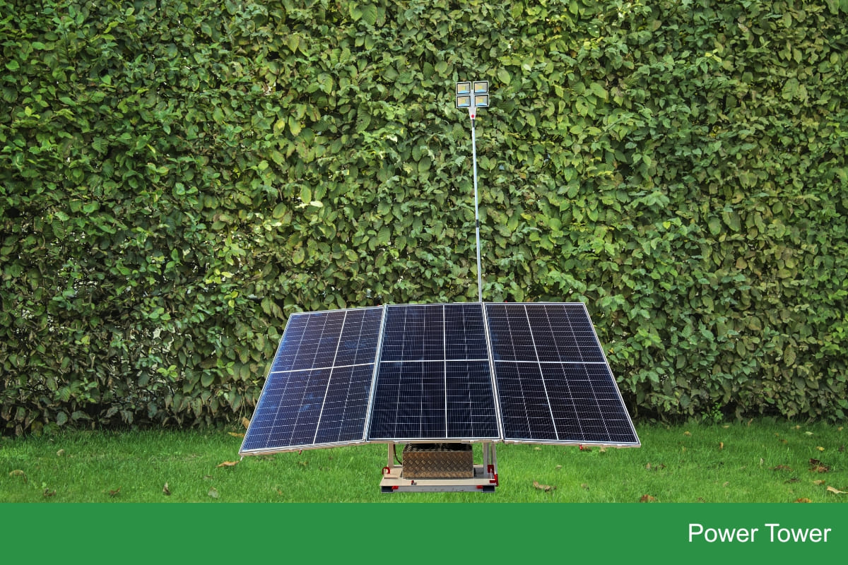 Solar Construction Lighting - Power Tower Lighting Tower for Construction Sites